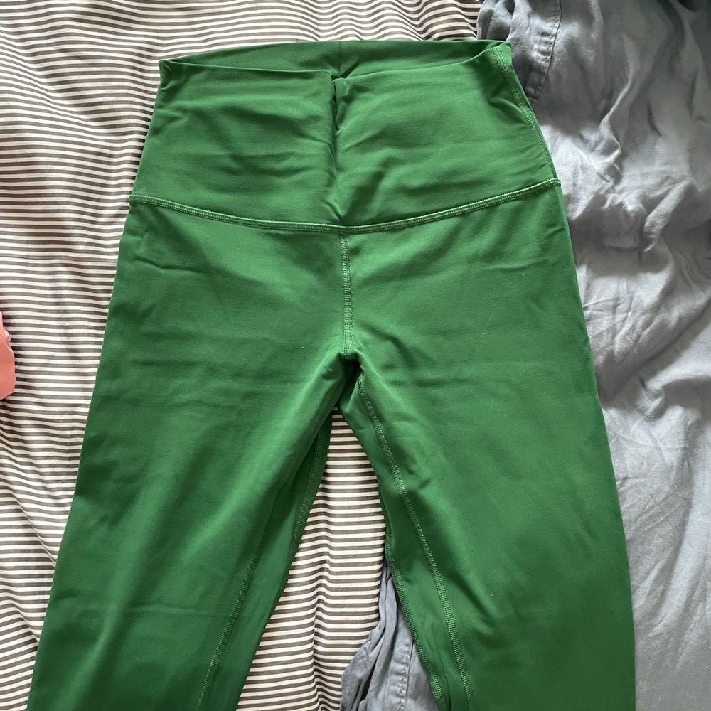 Lululemon align leggings 28” color Everglades green size 6